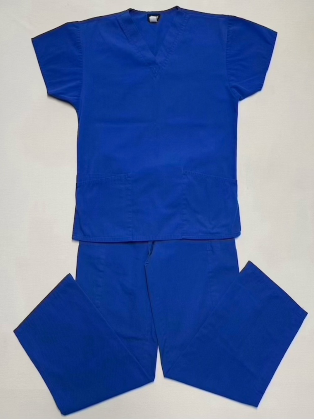 Medical Nurse Scrubs Uniform 4 Pc Angel Blue Women’s M/S V-Neck Tops Pants